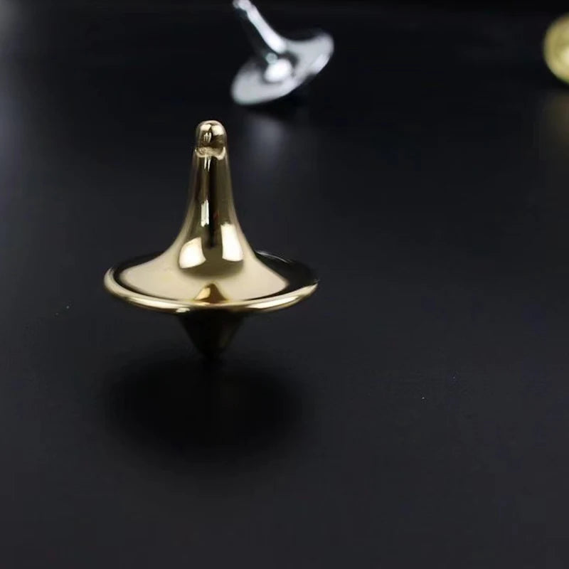 Metal Gyro Hot Movie Totem Silver Hand Spinning Top Fingertips Small C