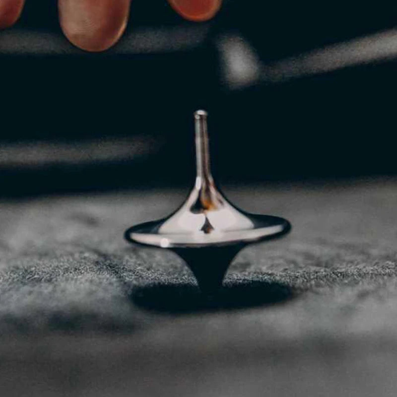 Metal Gyro Hot Movie Totem Silver Hand Spinning Top Fingertips Small C