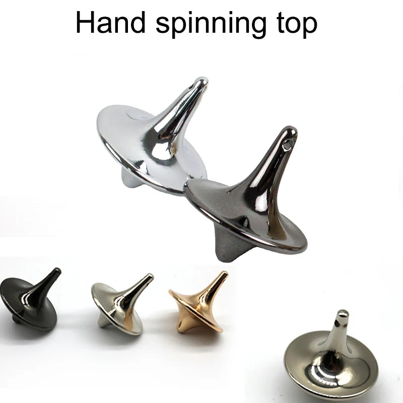 Metal Gyro Hot Movie Totem Silver Hand Spinning Top Fingertips Small C